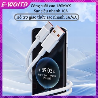 Cáp dữ liệu E-WOITD 10A Type-c Tự động tắt nguồn Cáp dữ liệu ô tô 2M đơn giản Thích hợp cho Huawei Android Universal HNVN