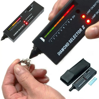 2Pcs V2 chuyên nghiệp độ chính xác cao kim cương thử nghiệm đá quý lựa chọn đồ trang sức công cụ xem LED kim cương chỉ số thử nghiệm bút