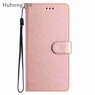 Dành Cho OPPO A17 A18 A36 A38 A54 A57 A58 A74 A76 A77 A78 A79 A93 A94 A96 A98 2022 4G 5G Flip Case Họa Tiết Lụa Silicon Mềm Full Cover Chống Sốc Đựng Thẻ Đứng