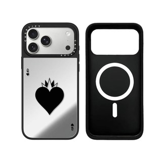 Từ Tính Không Dây Cho iPhone 17 16 15 14 13 12 11 Pro Max Plus Trái Tim Nhỏ Cạnh Đen Ốp điện thoại Cứng Khắc Logo