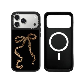 Từ Tính Không Dây Cho iPhone 17 16 15 14 13 12 11 Pro Max Plus Da Báo Nơ Đen Cạnh Cứng Ốp điện thoại Khắc Logo
