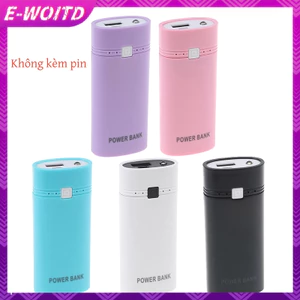 Hộp sạc di động USB E-WOITD 2x 18650 có đèn flash HNVN