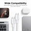 Cáp USB C sang USB C UGREEN, Cáp sạc nhanh USB C 60W Nylon Bện Type C cho iPhone 17 / 16, Galaxy S25 / S24 / S23, MacBook Air / Pro, iPad Pro / Mini / Air, Switch