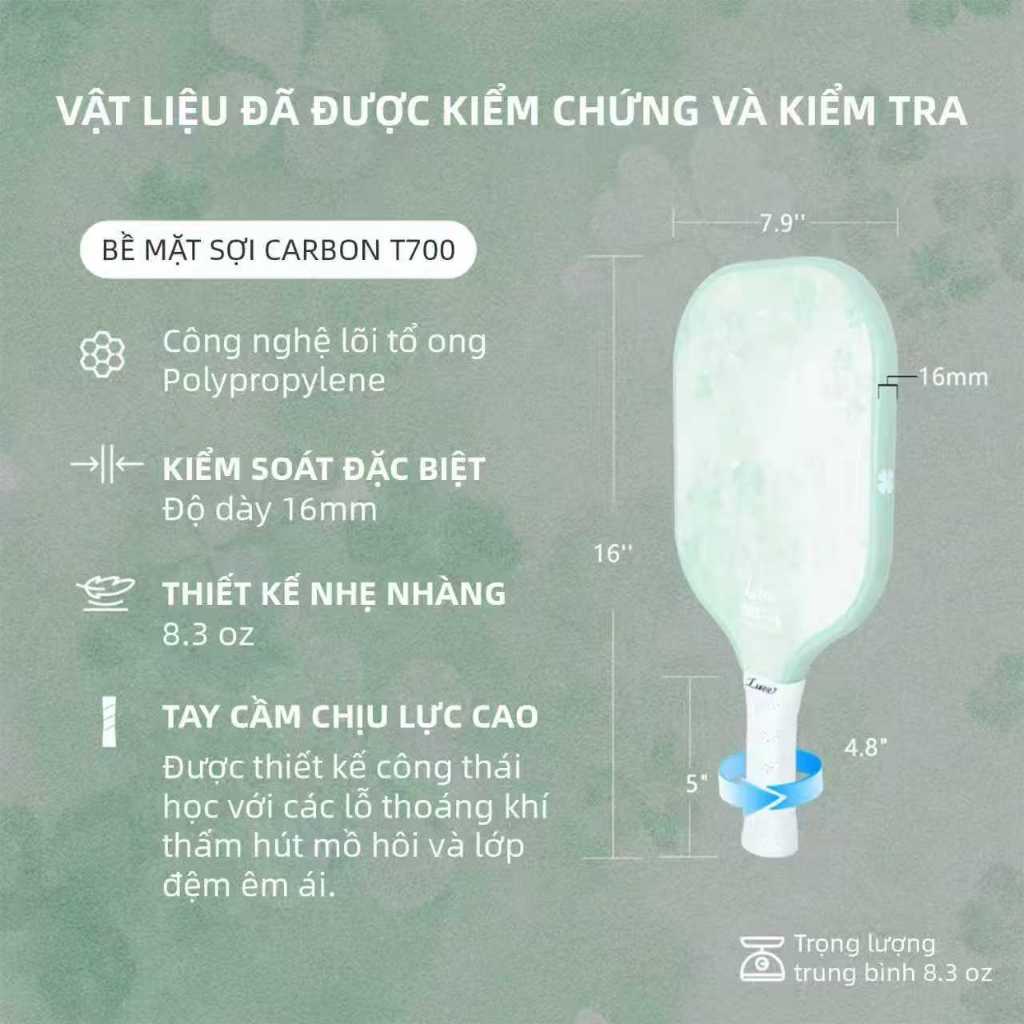 LUZZ Vợt Pickleball Sợi Carbon 16mm T700 Được USAPA Phê Duyệt Cho Người Mới Bắt Đầu | BigBuy360 - bigbuy360.vn