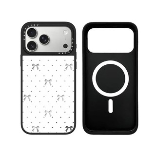Từ Tính Không Dây Cho iPhone 17 16 15 14 13 12 11 Pro Max Plus Nhỏ Nơ Đen Cạnh Cứng Ốp điện thoại Khắc Logo