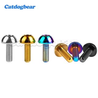 Catdogbear Titanium Bolt M6x17mm Đầu bán nguyệt Thích hợp cho phụ tùng xe đạp và xe máy