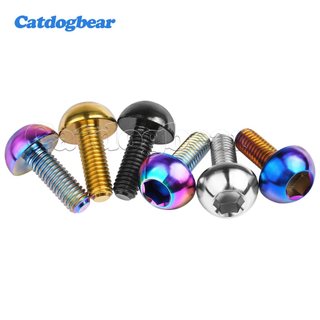 Catdogbear Titanium Bolt M6x17mm Đầu bán nguyệt Thích hợp cho phụ tùng xe đạp và xe máy
