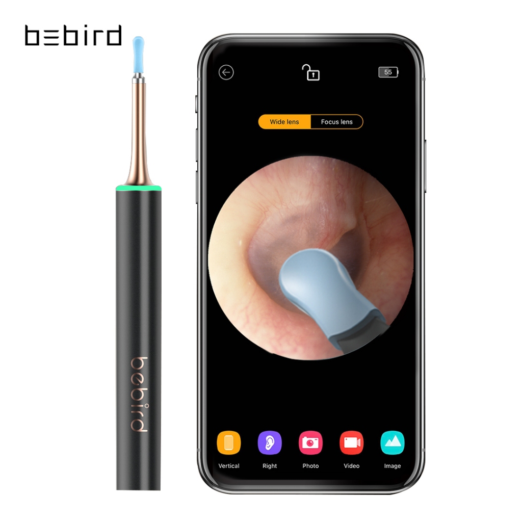 Bebird T15 lấy ráy tai có camera | Nội soi HD 1080P có đèn LED | Dụng cụ tẩy mụn đầu đen & tẩy mụn trứng cá mặt