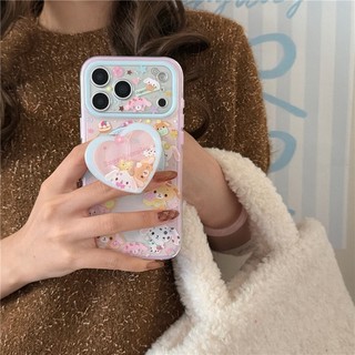 IPhone 17 Pro max 16 Pro max Mẫu thỏ tráng miệng Chất liệu TPU xử lý IMD Vỏ điện thoại hai trong một