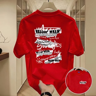 ✨Hàng có sẵn✨WASSUP áo thun nam in chữ nghệ thuật - Mẫu mới! 100% cotton, thời trang, Unisex.