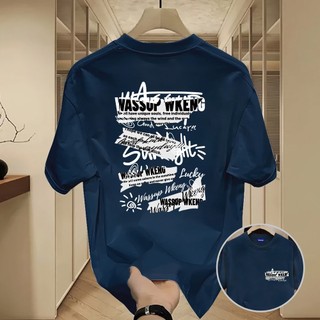✨Hàng có sẵn✨WASSUP áo thun nam in chữ nghệ thuật - Mẫu mới! 100% cotton, thời trang, Unisex.