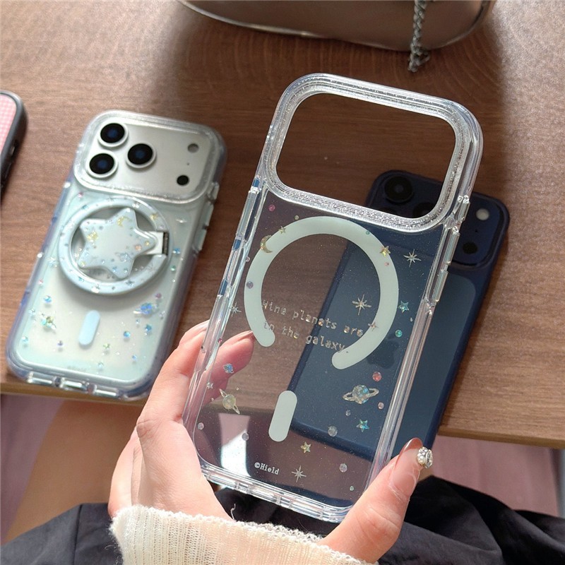 IPhone 17 Pro max 16 Pro max Họa tiết hành tinh đầy màu sắc Chất liệu TPU xử lý IMD
