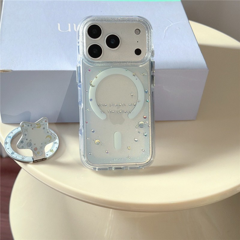 IPhone 17 Pro max 16 Pro max Họa tiết hành tinh đầy màu sắc Chất liệu TPU xử lý IMD