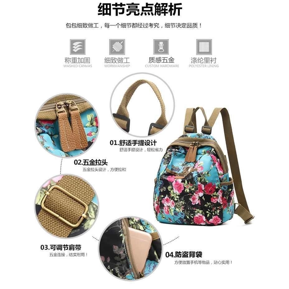 Ba Lô Nữ Chính Hãng Phong Cách Mới Ba Lô Vải Chống Thấm Nước Đơn Giản Đa Năng Người Ảnh Hưởng Ba Lô Giải Trí Ngoài Trời Ba Lô Thời Trang Nhẹ Du Lịch Ba Lô