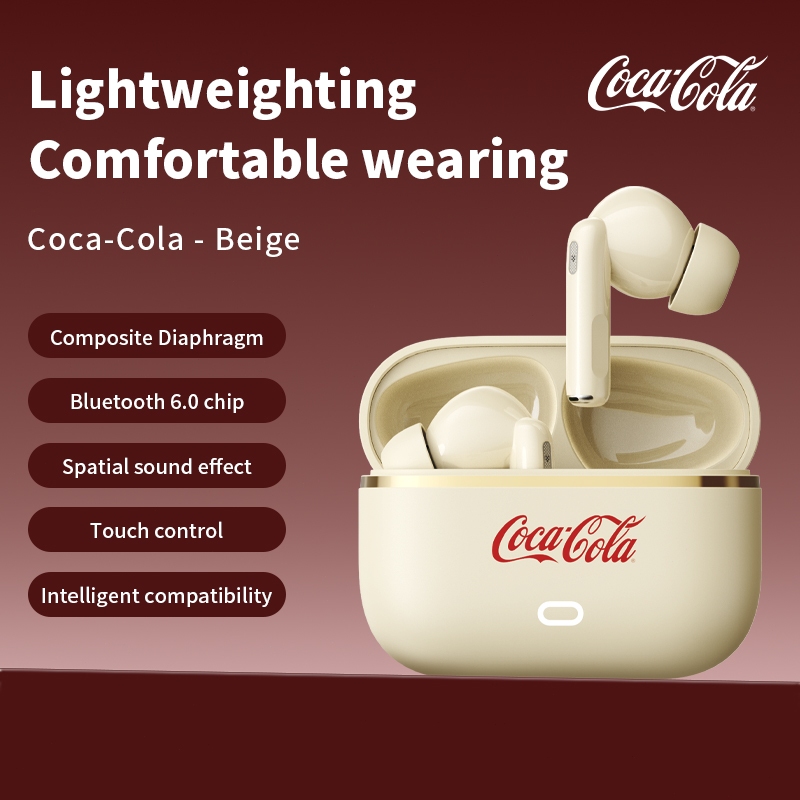 Tai nghe Coca-Cola CX02 trong tai Bluetooth 6.0 Âm thanh vòm có Mic | BigBuy360 - bigbuy360.vn