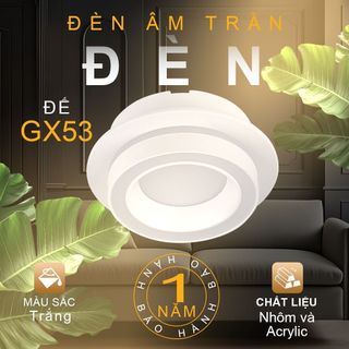 Đèn LED âm trần đèn led đèn ốp trần   Ba màu Nhôm Acrylic đồ decor Chiếu sáng nội thất