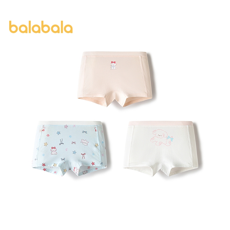 Balabala Bé Gái Quần Lót Trẻ Em 2026 Quần Short Boxer Kháng Khuẩn Mềm Lót Mỏng Cho Trẻ Sơ Sinh Thoải Mái Thoáng Khí Quần Short Boxers Cho Gia Đình Hàng Ngày Đồ Ngủ
