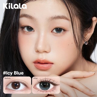 Kính áp tròng Kilala màu nâu Starlight Brown/ màu xanh Icy Blue  DIA  14.2mm lens cận 6 tháng có độ 0-7  [Giá 1 chiếc lens ]