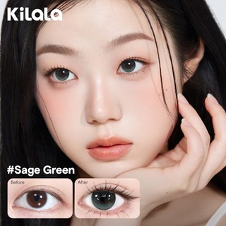 Kính áp tròng Kilala màu nâu Starlight Brown/ màu xanh Icy Blue  DIA  14.2mm lens cận 6 tháng có độ 0-7  [Giá 1 chiếc lens ]
