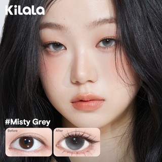 Kính áp tròng Kilala màu nâu Starlight Brown/ màu xanh Icy Blue  DIA  14.2mm lens cận 6 tháng có độ 0-7  [Giá 1 chiếc lens ]