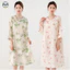 Váy ngủ và bộ đồ ngủ phong cách Trung Quốc bằng cotton nguyên chất, thích hợp mặc nhà và đi chơi vào mùa hè
