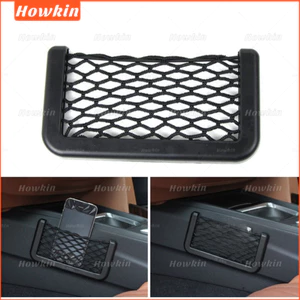 1 Túi Bảo Quản Xe Ô Tô Tự Động Dán Lưới Bỏ Túi Giá Đỡ Điện Thoại Phụ Kiện Xe Hơi 20 * 8CM 8 * 15CM Đa Năng