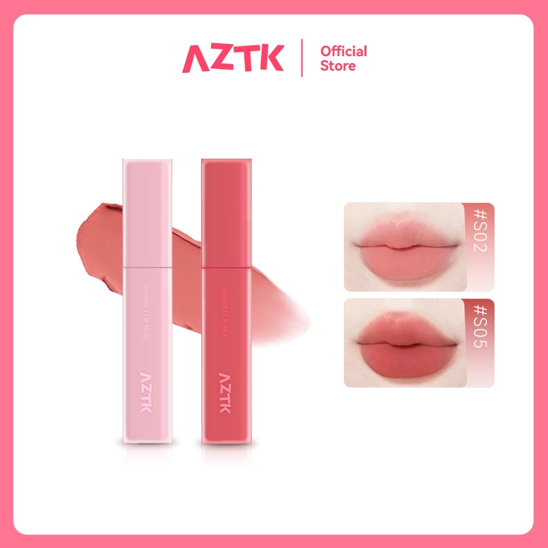 AZTK son dưỡng màu Kem son bùn son kem lì son tint bóng 4.5g | Shopee ...