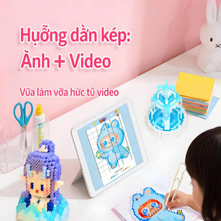 Bộ Hạt Đậu Thần Kỳ 24 Màu Tặng Full Phụ Kiện - Đồ Chơi Xếp Hình Lắp Ráp DIY Thông Minh Cho Bé (Hạt Perler/Hama)