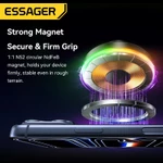 Giá đỡ xe sạc không dây từ tính ESSAGER 15W với lực từ tính siêu mạnh và độ ổn định Giá đỡ điện thoại đa năng với đèn xung quanh đầy màu sắc — ảnh 5