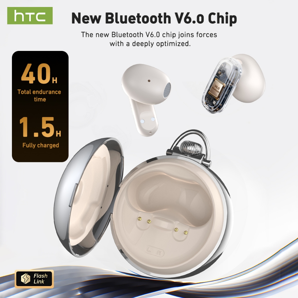 Tai nghe dịch HTC NE71 Tai nghe Bluetooth 6.0 AI Dịch trực tiếp Màn hình LED thông minh HiFi Chất lượng âm thanh Công nghệ khử tiếng ồn | BigBuy360 - bigbuy360.vn