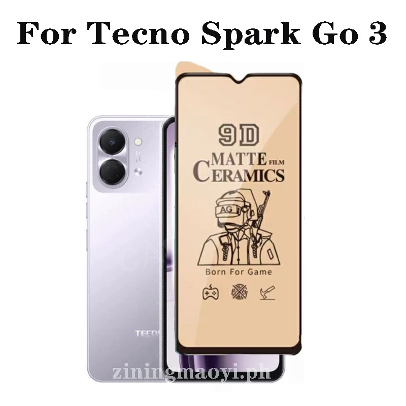 3in1 Dành Cho Tecno Spark Go 3 Phim Gốm Cho Tecno Spark Go 2 1 1S Go 2025 Phim Gốm Mềm Bảo Vệ Màn Hình + Phim Ống Kính + Phim Mặt Sau