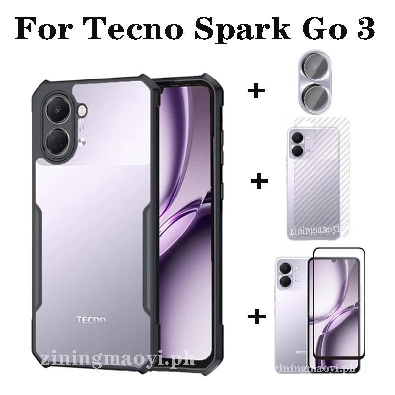 Ốp Điện Thoại Chống Sốc 4in1 Tecno Spark Go 3 Cho Tecno Spark Go3 Go2 Go1 1S Go2025 2024 Bảo Vệ Toàn Diện Màn Hình Và Phim Ống Kính Và Phim Mặt Sau