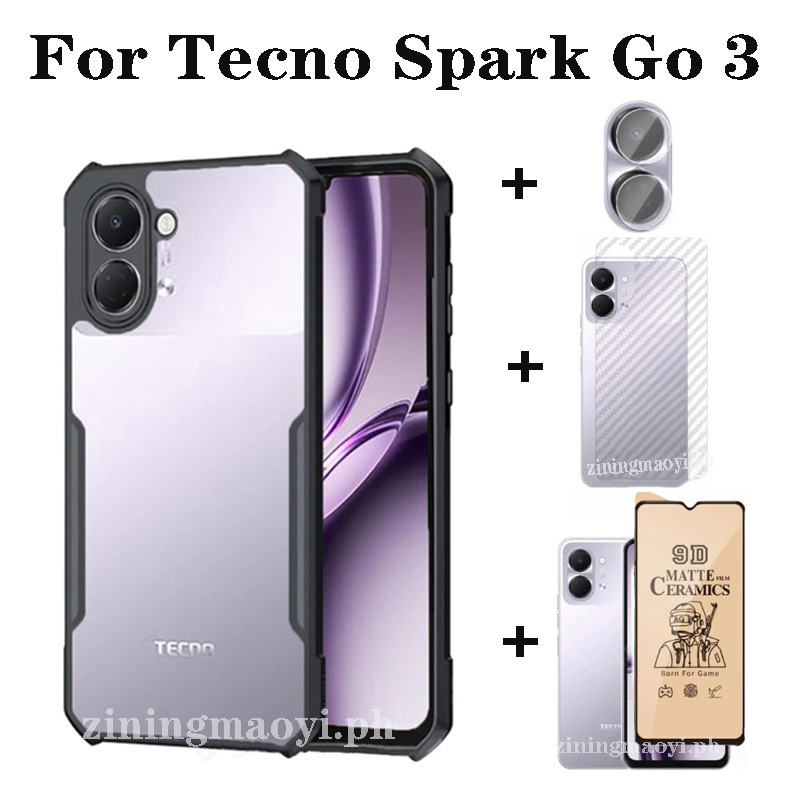 Ốp Điện Thoại Chống Sốc 4in1 Tecno Spark Go 3 Cho Tecno Spark Go3 Go2 Go1 1S Go2025 2024 Bảo Vệ Toàn Diện Màn Hình Và Phim Ống Kính Và Phim Mặt Sau