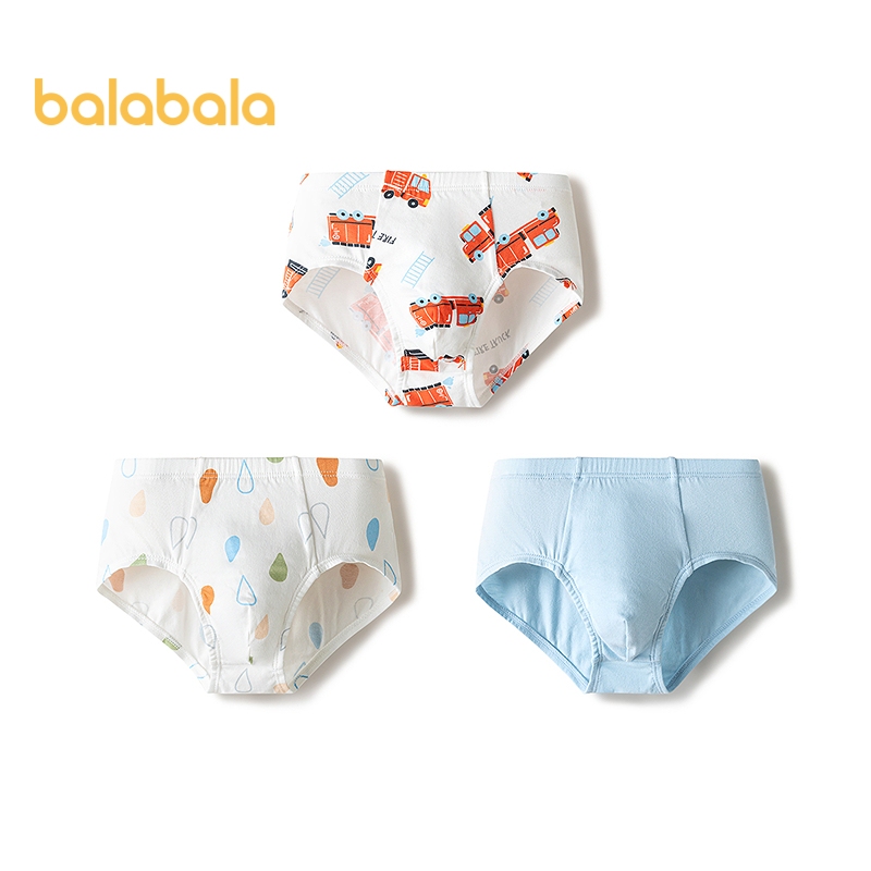 Balabala Bé Trai Bé Gái Quần Lót Trẻ Em 2026 Cotton Quần Đùi Quần Lót 3 Gói Lót Cho Trẻ Em Thoải Mái Mềm Cho Trường Học Hàng Ngày Mặc Nhà Ngủ Mặc Hoạt Động Gói