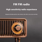 Loa Bluetooth Không Dây Bằng Gỗ FM Retro Radio Loa Siêu Trầm Hỗ Trợ Thẻ TF Chữ U Có Đèn LED MP3 Soundbar Di Động — ảnh 7
