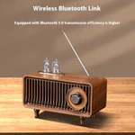 Loa Bluetooth Không Dây Bằng Gỗ FM Retro Radio Loa Siêu Trầm Hỗ Trợ Thẻ TF Chữ U Có Đèn LED MP3 Soundbar Di Động — ảnh 8