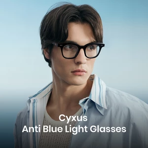 Cyxus Kính Chống Ánh Sáng Xanh Gọng Acetate Vuông Thời Trang Bảo Vệ Mắt Giảm Mỏi Mắt Cho Cả Nam Và Nữ 8343
