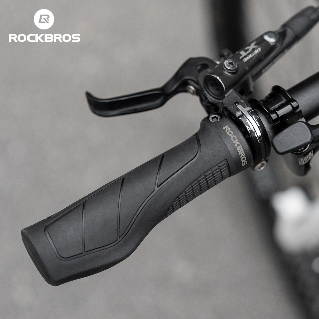 Tay Cầm Rockbros cho Xe Đạp - Chống Trơn Trượt, Hấp Thu Sóc, Thoải Mái - Phù Hợp Đường Bộ và Off-Road