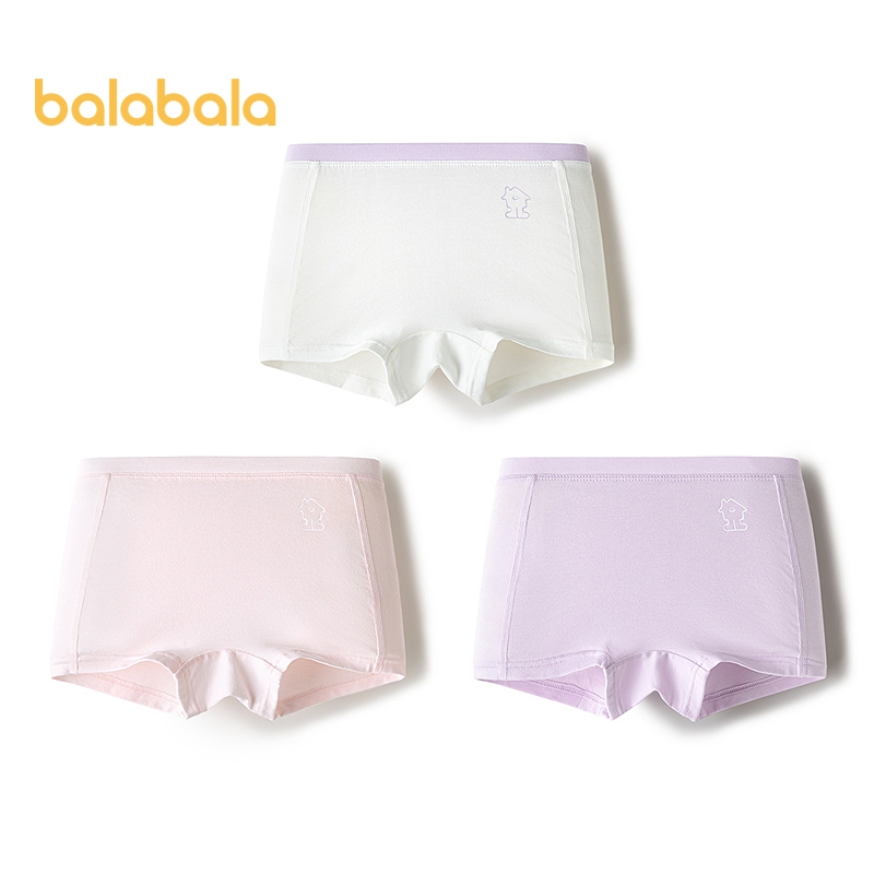 Balabala Bé Gái Quần Lót Bé Gái 2026 Boxer Quần Short Cotton 3 Gói Quần Lót Cho Trẻ Sơ Sinh Thoải Mái Mềm Mại Võ Sĩ Để Mặc Nhà Hàng Ngày Mặc Ngủ Chơi Hoạt Động Gói Sử Dụng