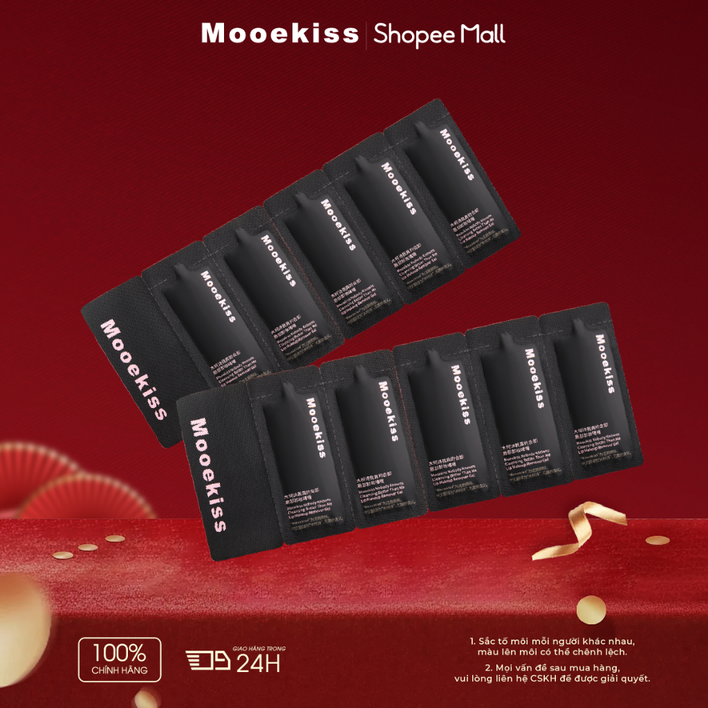 Sữa rửa mặt Mooekiss Lip Remover Gel dưỡng ẩm và bảo vệ môi 5g