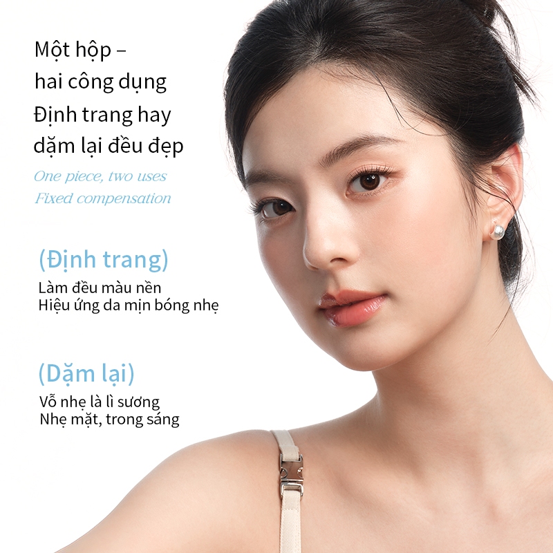 Phấn Phủ Mooekiss Dạng Bột, Kiềm Dầu, Lâu Trôi, Mịn Nhẹ, Soft Focus, Không Mốc
