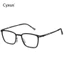 Cyxus Kính Mắt Unisex Tròng Kính HD Siêu Nhẹ Gọng Vuông Acetate Kim Loại Cho Công Sở Đàm Phán Kinh Doanh 8318