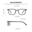 Cyxus Kính Mắt Unisex Tròng Kính HD Siêu Nhẹ Gọng Vuông Acetate Kim Loại Cho Công Sở Đàm Phán Kinh Doanh 8318