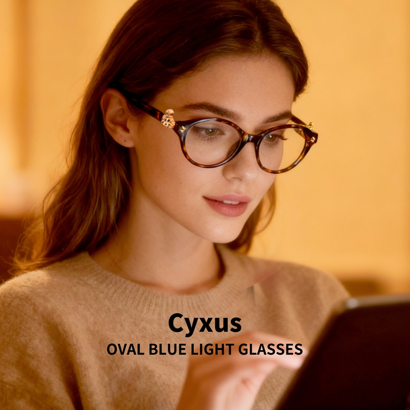 Cyxus Kính Máy Tính Chống Ánh Sáng Xanh Thời Trang Nữ Cho Công Sở Giảm Mỏi Mắt Chống Đau Nửa Đầu Làm Việc Học Tập 8319