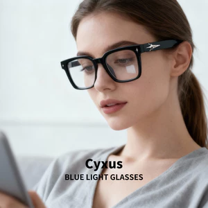 Cyxus Kính Máy Tính Chống Ánh Sáng Xanh Unisex Thời Trang Cho Công Sở Giảm Mỏi Mắt Chống Đau Nửa Đầu Làm Việc Học Tập 8320