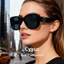 Cyxus Kính râm thời trang cao cấp/kính râm vuông unisex, phong cách Hàn Quốc, cực chất, chống tia UV400, kính râm đi biển, kiểu 1342