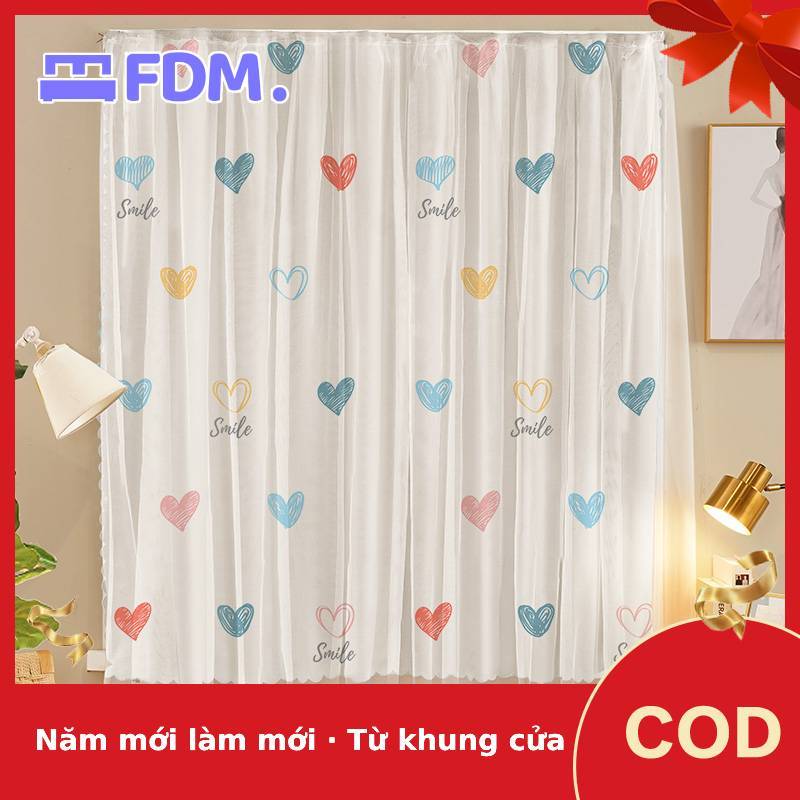 Quà Tết,FDM Cửa sổ Rèm hoạt hình tự dính Lắp đặt miễn phí Rèm nhỏ Vải ...