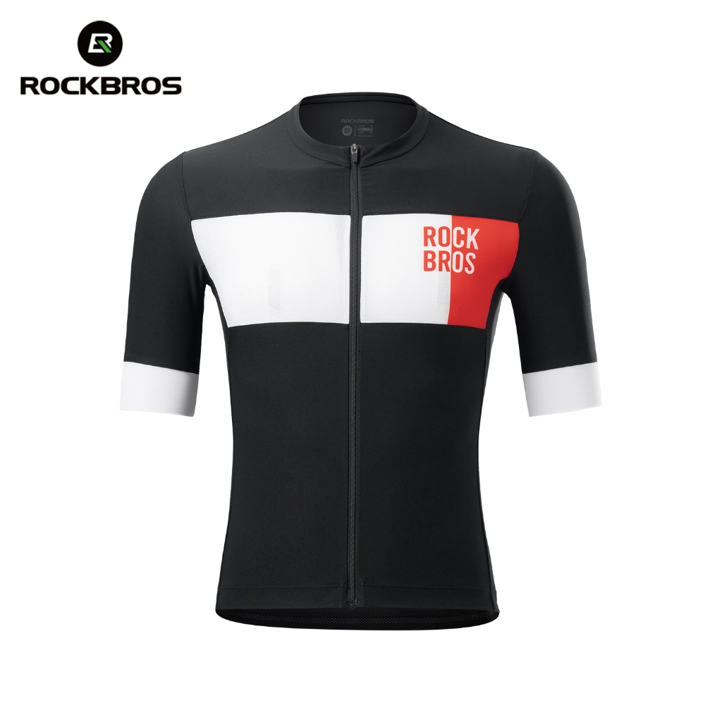 ROCKBROS Đi Xe Đạp Jersey Bộ Đồ Đi Xe Đạp Nhẹ Tay Ngắn Thoáng Khí Co Giãn Nhanh Khô MTB Xe Đạp Đường Bộ Nam