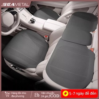 Đệm ngồi ô tô bằng da SEAMETAL Mùa hè Đệm mát mẻ Thông gió Bốn mùa Đệm ngồi đa năng Thoải mái trọn gói