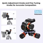 Đầu ba chân bánh răng 3 chiều K & F Concept – Nhôm CNC, Tải trọng 6kg, Đầu chất lỏng có độ chính xác cao để chụp ảnh — ảnh 2